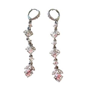 GIVENCHY crystal linear drop earrings